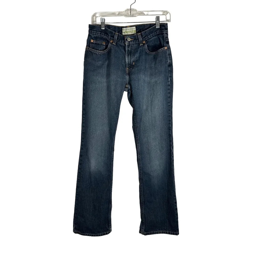 Old Navy Blue Jeans Womens 4 Low Waist Bootcut Denim Medium Wash 100%‎ Cotton